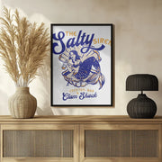 Salty Siren Cocktail Bar &amp; Clam Shack Mermaid - The Whiskey Ginger Framed Art | Home or Office Art