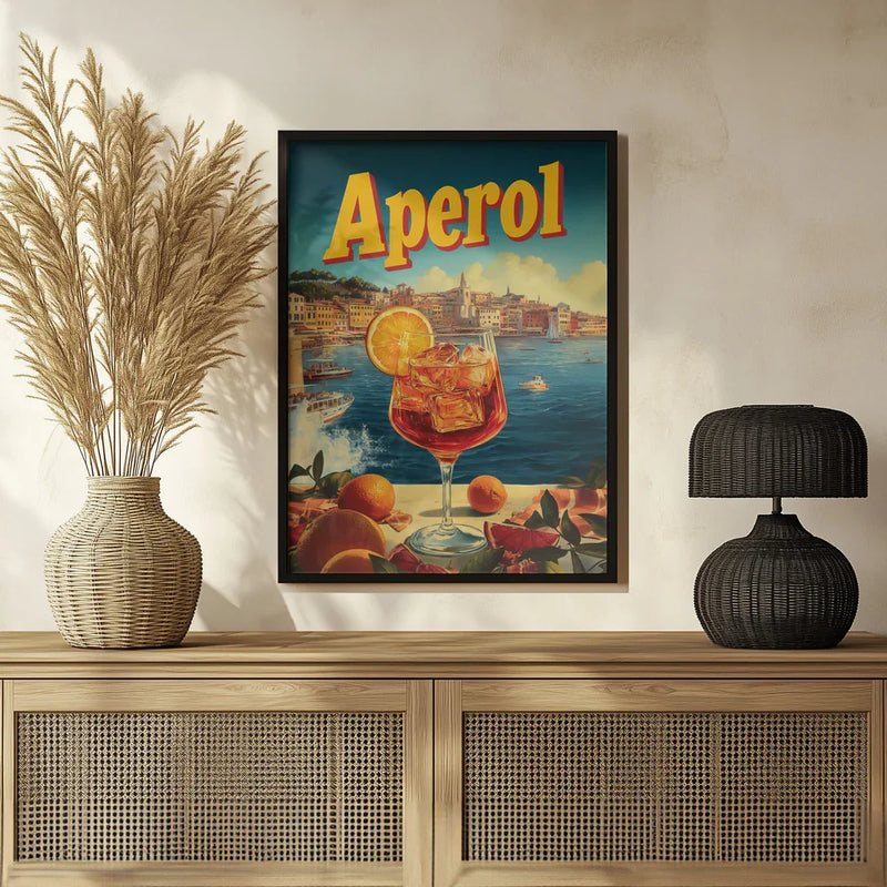 Aperol Vintage Commercial - Andreas Magnusson Framed Art | Home or Office Art