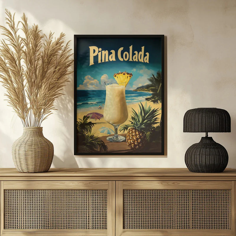 Pina Colada Vintage - Andreas Magnusson Framed Art | Home or Office Art