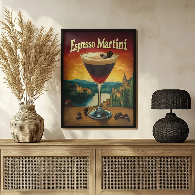 Espresso Martini Vintage - Andreas Magnusson Framed Art | Home or Office Art