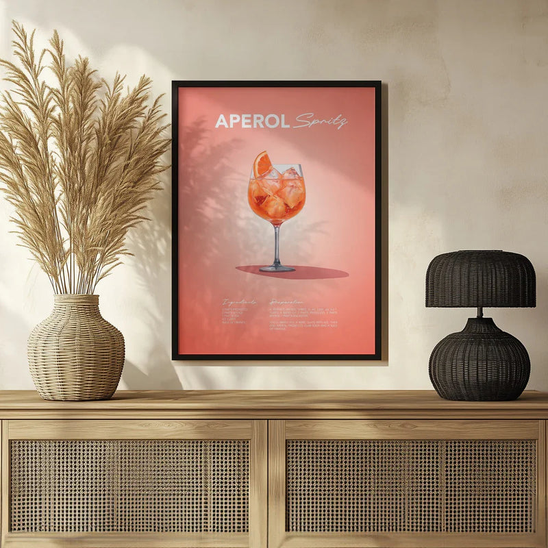 Aperol Spritz Recipe - Andreas Magnusson Framed Art | Home or Office Art