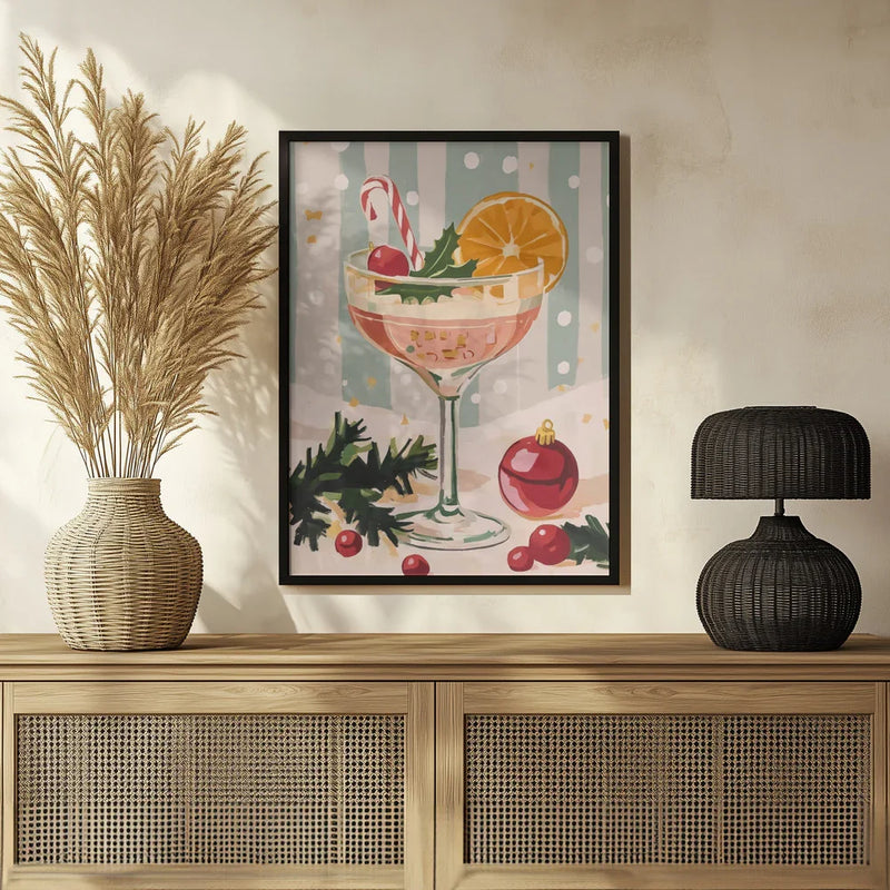 Christmas Cocktail - Melloi Art Prints Framed Art | Home or Office Art