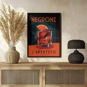 Negroni L' Apertivo - Andreas Magnusson Framed Art | Home or Office Art