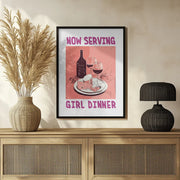Girl Dinner No 1 - Andreas Magnusson Framed Art | Home or Office Art