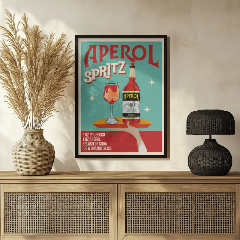 Aperol Spritz - WallChart Art Studio Framed Art | Home or Office Art