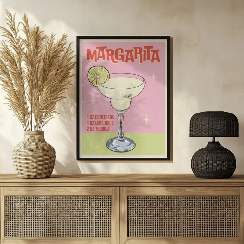 Margarita Cocktail - WallChart Art Studio Framed Art | Home or Office Art