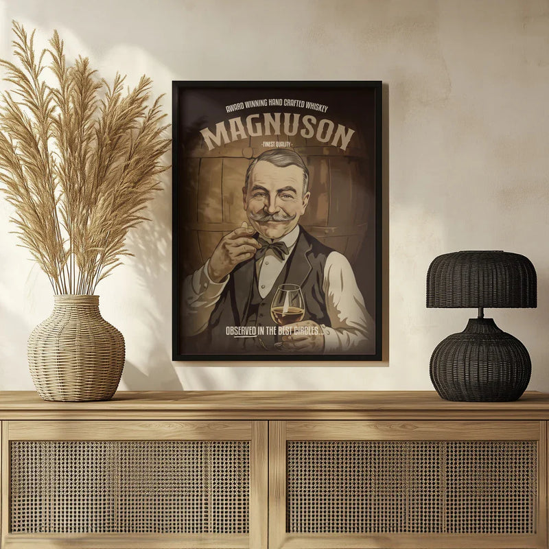 Magnuson Whiskey - Andreas Magnusson Framed Art | Home or Office Art