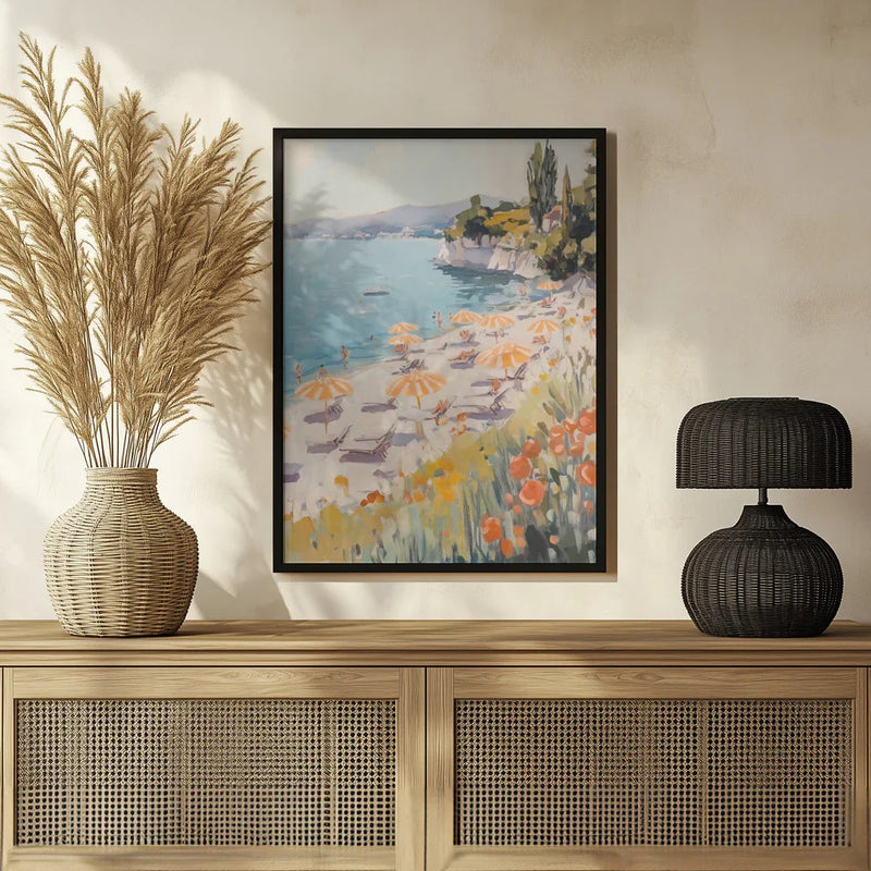 Sunny Beach Day - Melloi Art Prints Framed Art | Home or Office Art