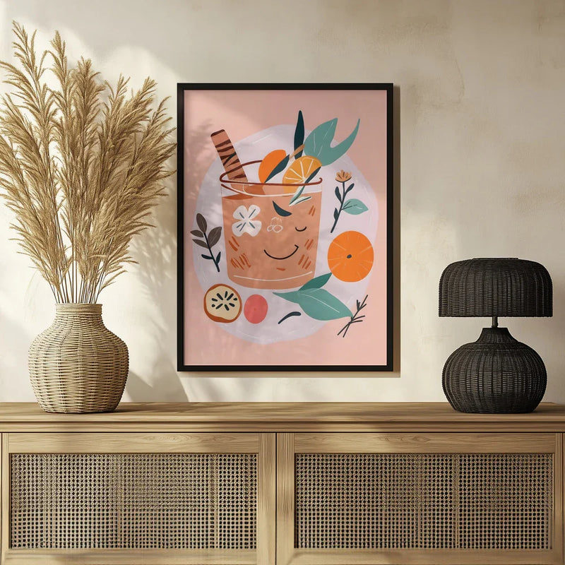 Cinnamon & Orange Cocktail - Uma Gokhale Framed Art | Home or Office Art