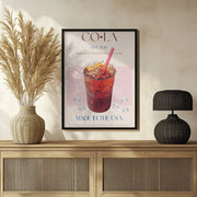 Chilled Cola Delight - Nazma Khokhar Framed Art | Home or Office Art
