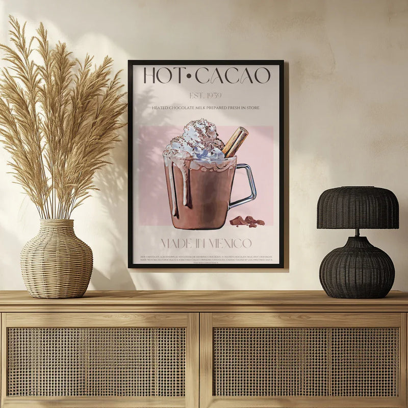 A Mug of Creamy Hot Cacao - Nazma Khokhar Framed Art | Home or Office Art