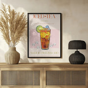 Refreshing Glass of Iced Tea - Nazma Khokhar Framed Art | Home or Office Art