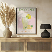 Refreshing Glass of Lemonade - Nazma Khokhar Framed Art | Home or Office Art