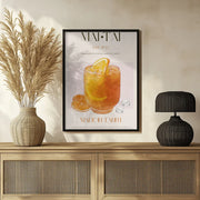 Orange Bliss Drink - Nazma Khokhar Framed Art | Home or Office Art