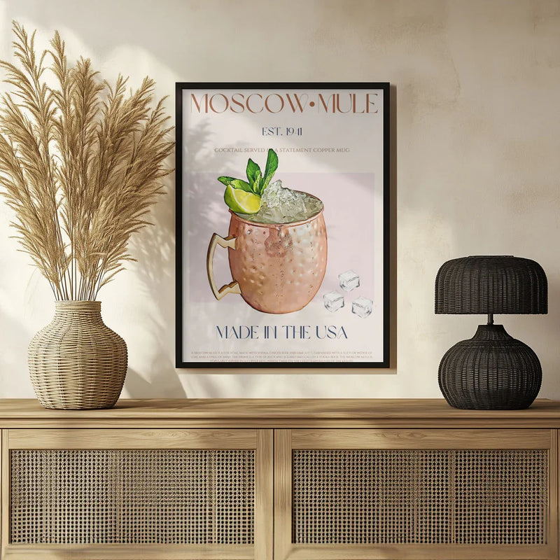 Moscow Mule Print - Nazma Khokhar Framed Art | Home or Office Art