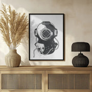 Vintage Diver - Nicholas Framed Art | Home or Office Art