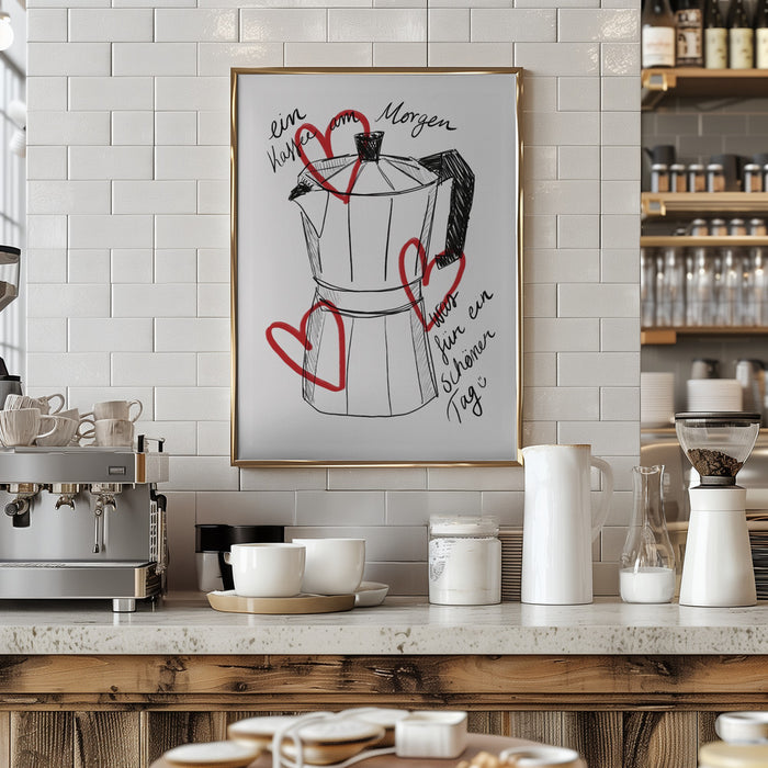 Kaffee am Morgen Framed Art Modern Wall Decor