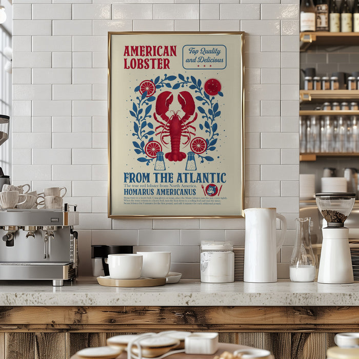Lobster kitchen print Framed Art Modern Wall Decor