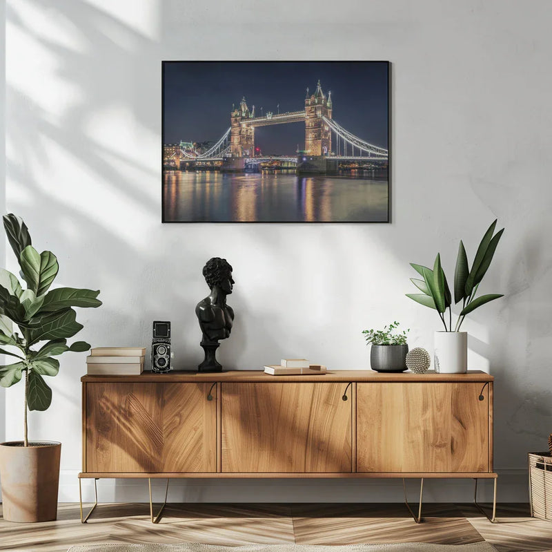Night at The Tower Bridge - Nader El Assy Framed Art | Home or Office Art