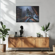 Hong Kong City Lights - Jesús M. García Framed Art | Home or Office Art