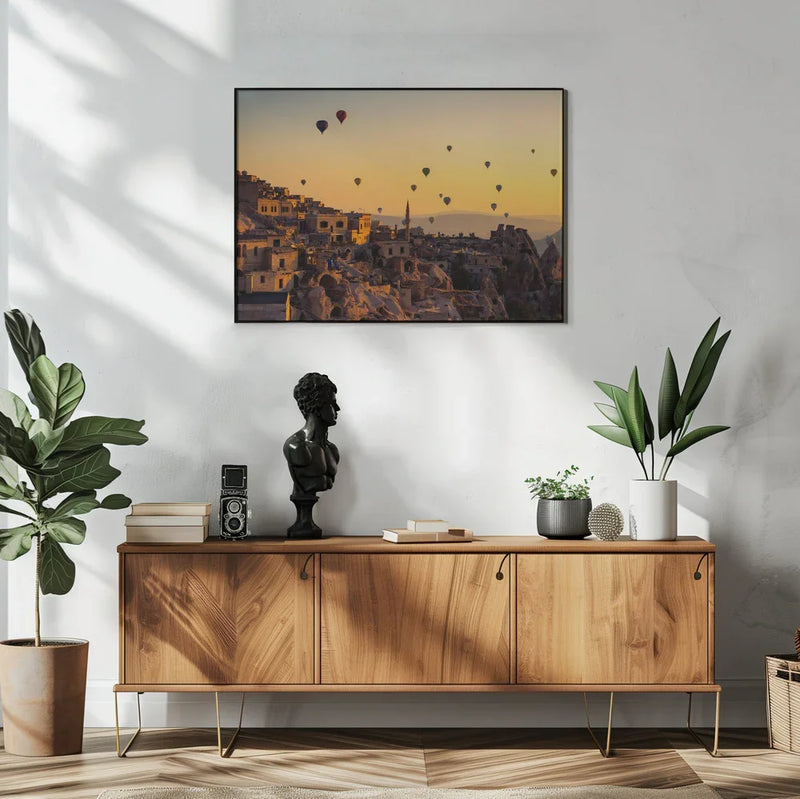 Sunrise over Cappadocia Framed Art Yavuz Pancareken | Home or Office Art