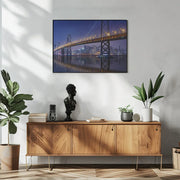 Urban Illusion: The Bay Bridge Framed Art Michael Zheng | Home or Office Art