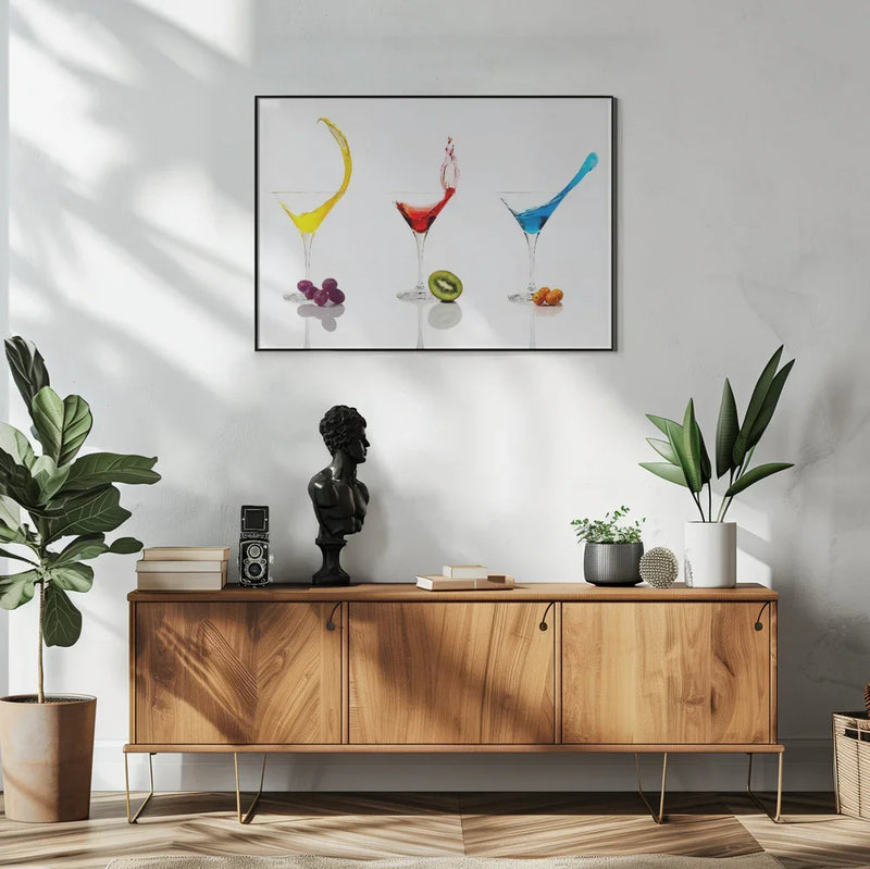 Cocktails and Fruit - Ulrike Leinemann Framed Art | Home or Office Art
