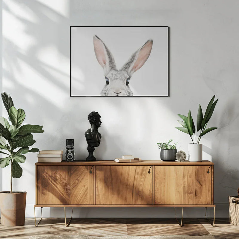 Peeking Bunny Framed Art Kathrin Pienaar | Home or Office Art