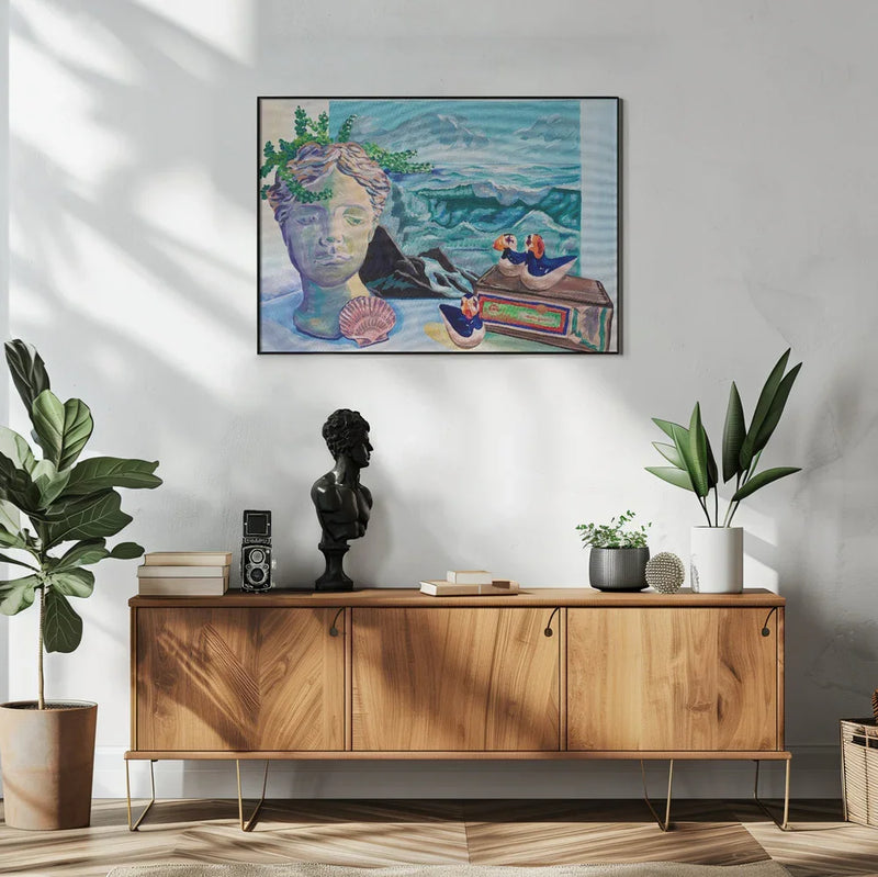 Coastal Still Life - Pauline Wegman | Key and Sea Creative Framed Art | Home or Office Art