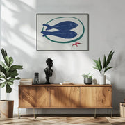 Blue Fish and Spice - Little Dean Framed Art | Home or Office Art