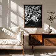 map_new york_002_black Framed Art Pictufy Studio II | Home or Office Art