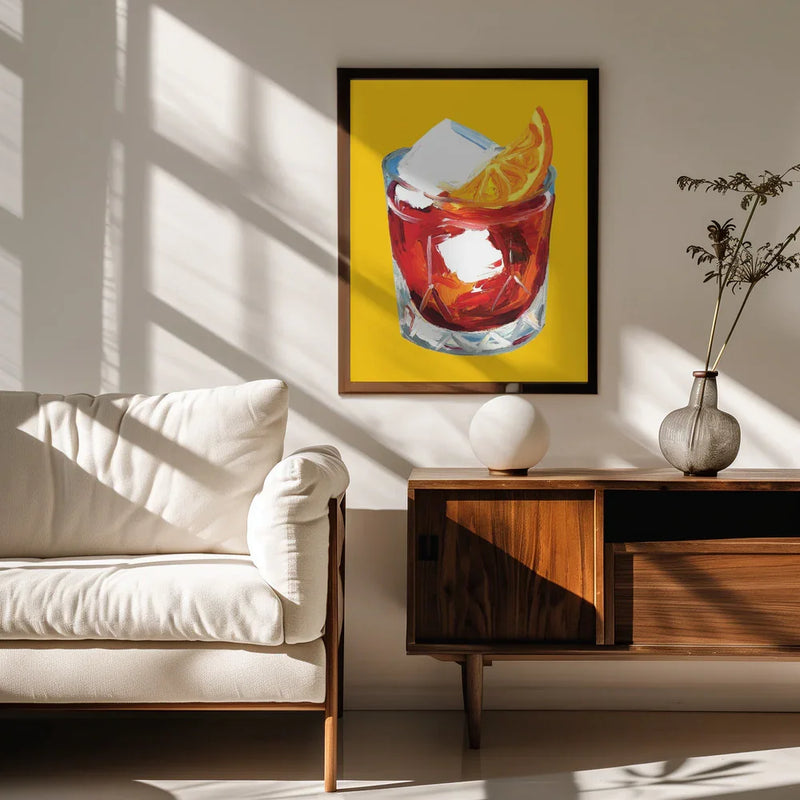 Negroni On Sunshine - Alice Straker Framed Art | Home or Office Art