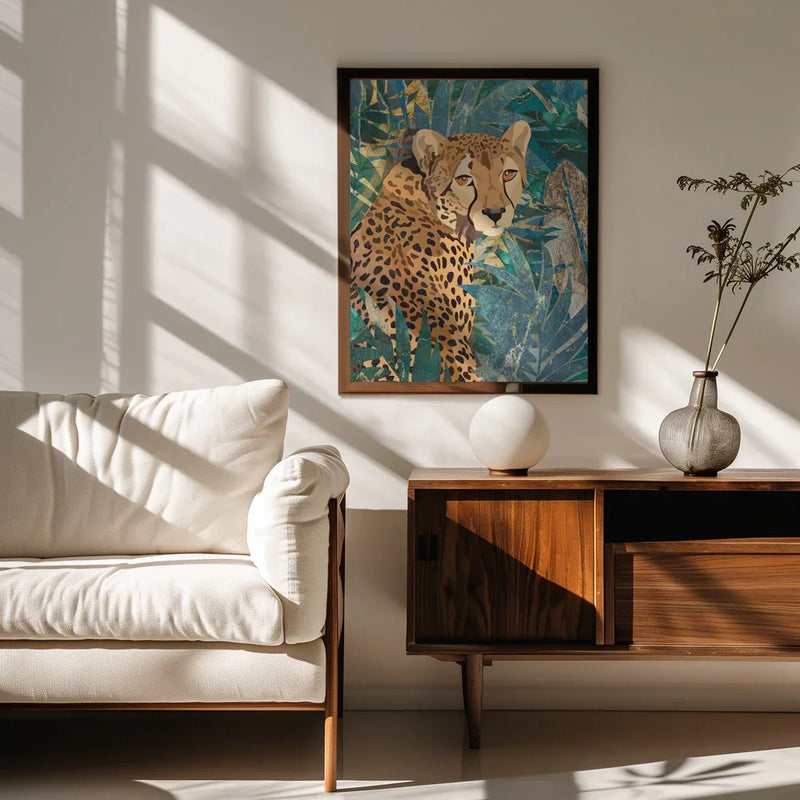 Cheetah In the Jungle 2 Framed Art Sarah Manovski | Home or Office Art