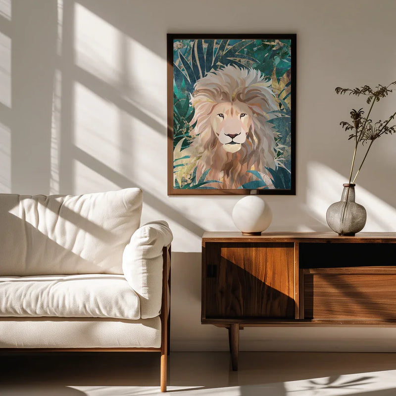 Lion Jungle 2 Framed Art Sarah Manovski | Home or Office Art
