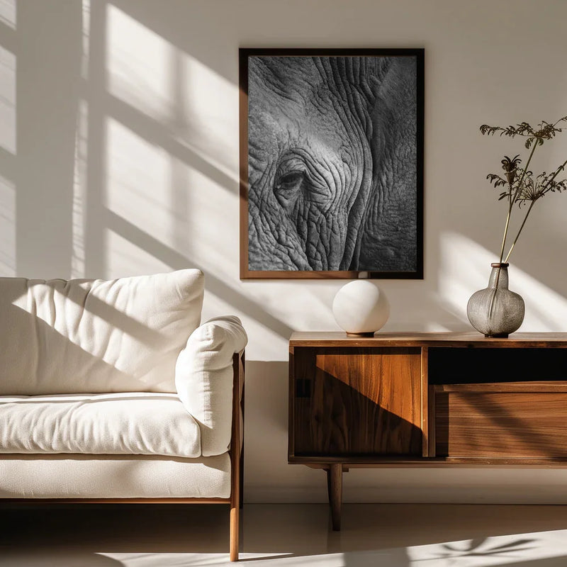 Elephant Study Framed Art Shot by Clint | Home or Office Art