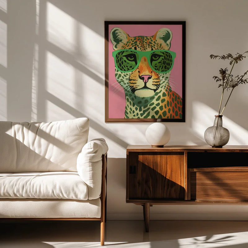 Leo With Glasses Framed Art Treechild | Home or Office Art