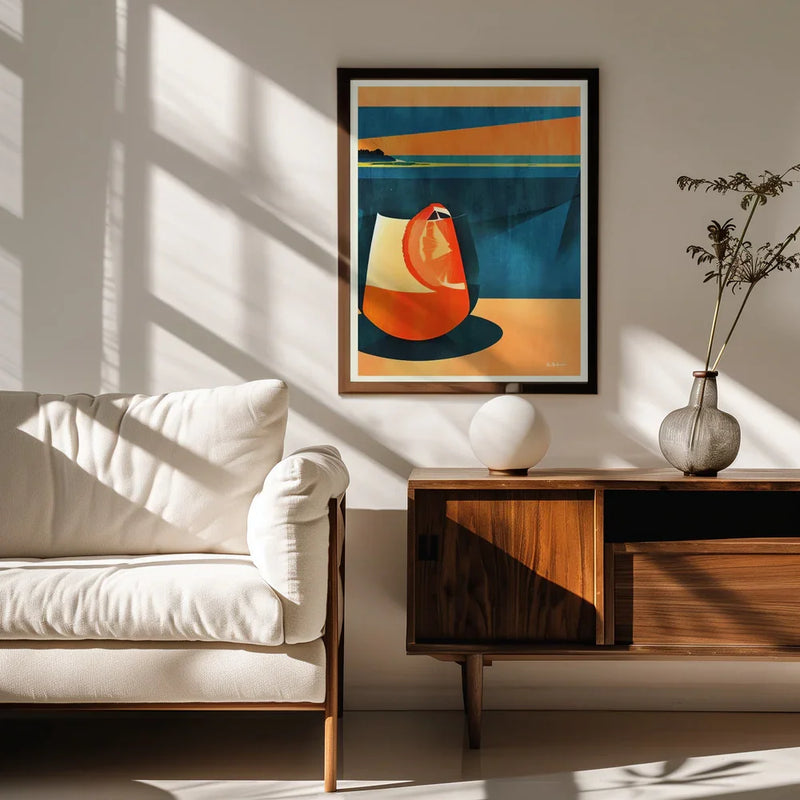 Negroni At Sunset - Bo Anderson Framed Art | Home or Office Art