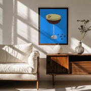 Espresso Martini Blue - Alice Straker Framed Art | Home or Office Art