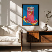 Grapefruit Paloma Blue - Alice Straker Framed Art | Home or Office Art