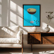 Espresso Martini Sky Blue - Alice Straker Framed Art | Home or Office Art