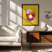 Negroni Sunshine Yellow - Alice Straker Framed Art | Home or Office Art