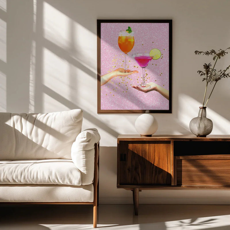 Sparkling Cheers - Athene Fritsch Framed Art | Home or Office Art