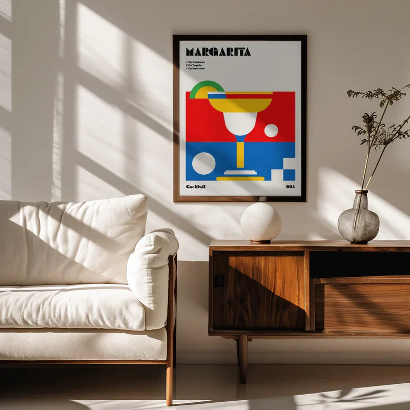 Margarita Bauhaus Cocktail - Retrodrome Framed Art | Home or Office Art
