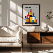 Bauhaus Wine Print - Retrodrome Framed Art | Home or Office Art