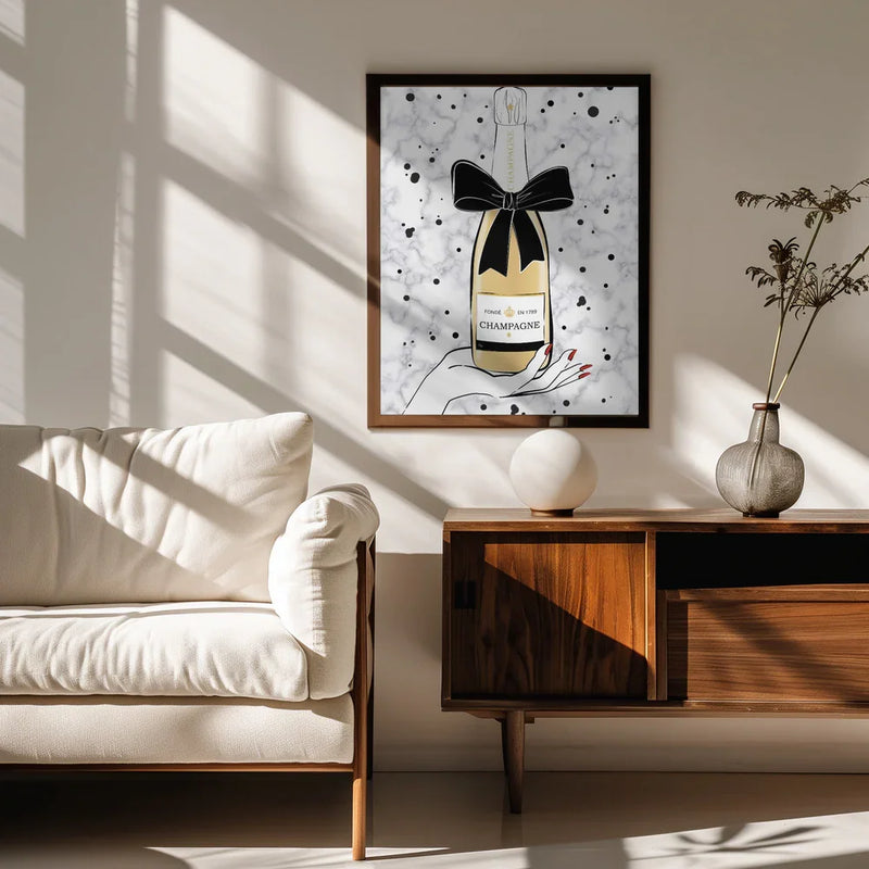 Holding Champagne - Martina Framed Art | Home or Office Art