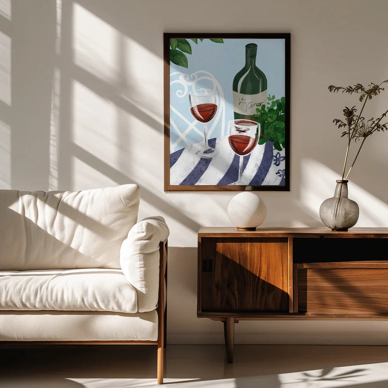 Red wine under the tree - EMELIEmaria Framed Art | Home or Office Art