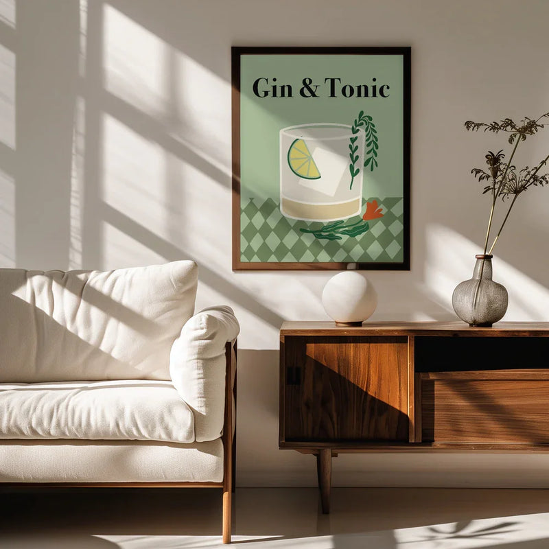 Gin & Tonic - Miho Art Studio Framed Art | Home or Office Art