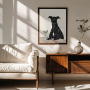 Classy Greyhound with Martini - Tara Royle Framed Art | Home or Office Art