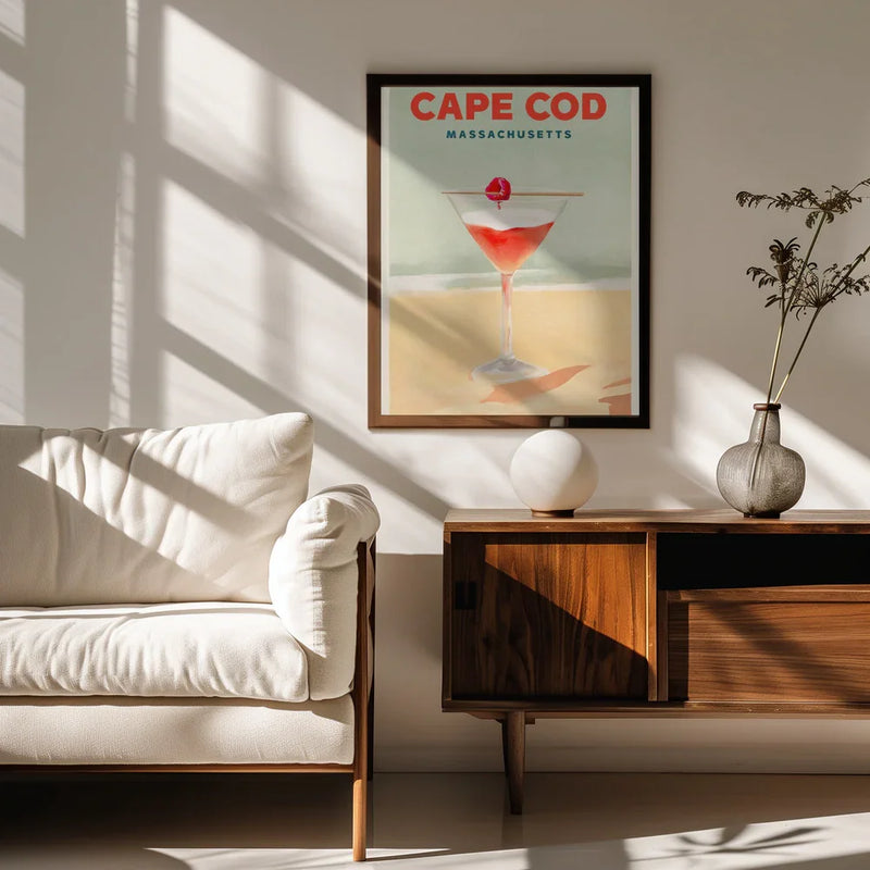Cape Cod Cocktail Tall Poster - The Whiskey Ginger Framed Art | Home or Office Art