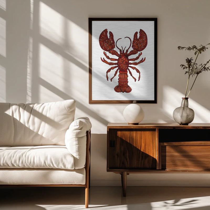 Bill the Lobster - Valentina Harper Framed Art | Home or Office Art